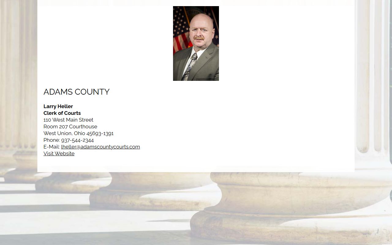 OCCA Adams County page for Adams County court records
