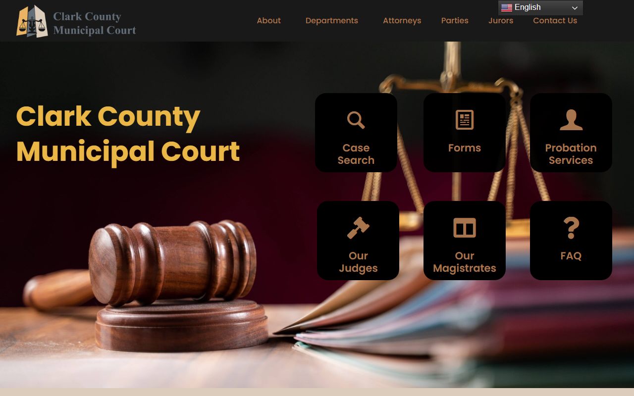 Clark County Municipal Court website for court records