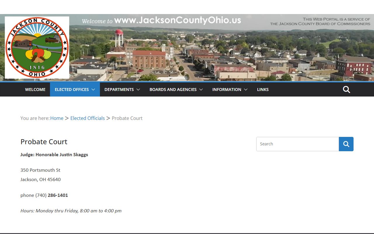 Jackson County Probate Court for court records access