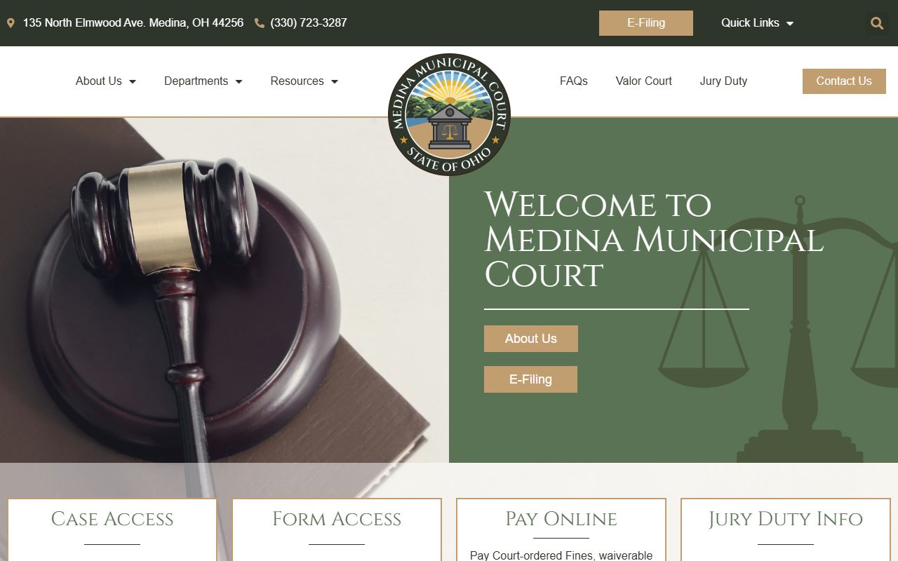 Medina County Municipal Court for court records search