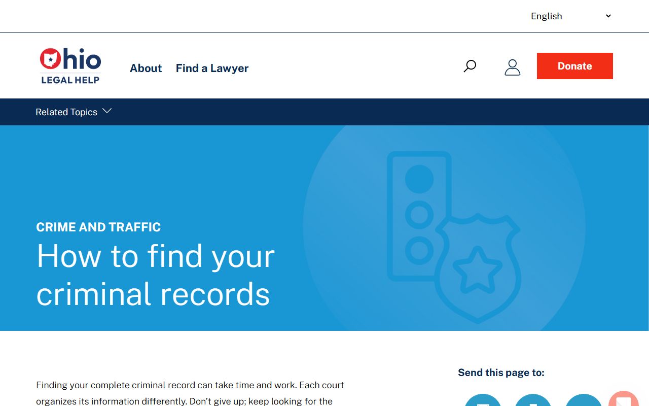 Ohio BCI background checks information for court records